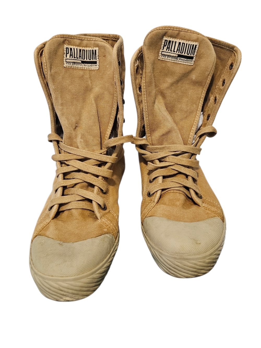 Palladium Hi Original Sneakers Men’s Size 40 US 7-7.5 Brown Canvas Vintage